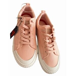 Levi's Women's Rose Canvas Lowtop Emma Lace-Up Platform Sneakers SZ 7